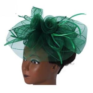 Tocado con Flores de Tul, Varios colores Disponibles