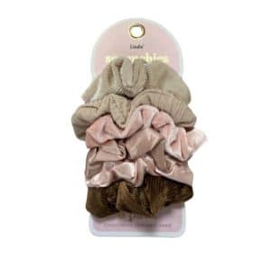 Lindo Scrunchies Variados 6 Unidades