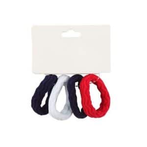 Hules de Tela para Cabello 4 Piezas