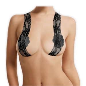 Body Tape de Encaje Negro en Rollo 5.5 Yardas, 2" Ancho