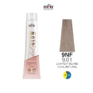 Itely DelyGlow Tinte sin Amonia 9NF 100ml Rubio Super Claro Natural Frio (9.01)